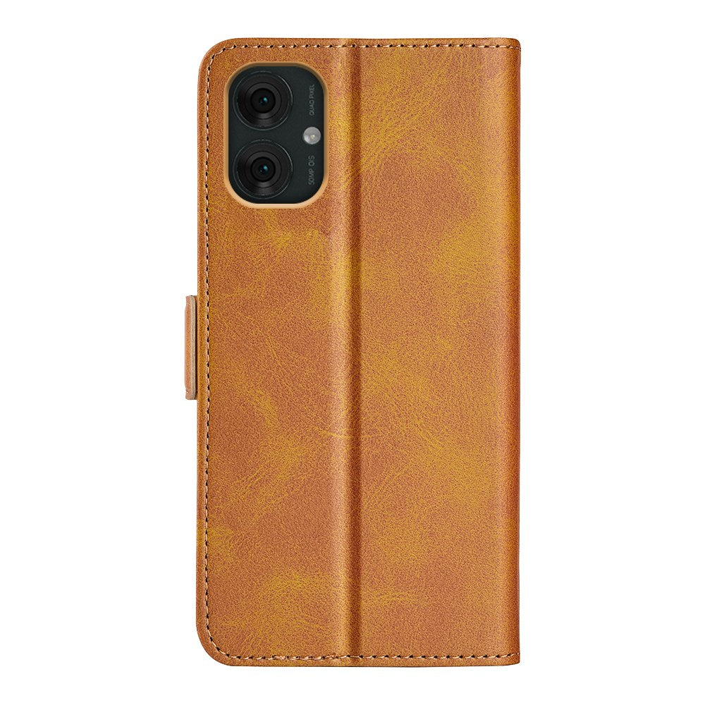 EIDERWOOD Motorola Moto G55 Wallet Flip Cover i læder m. Pung - Brun