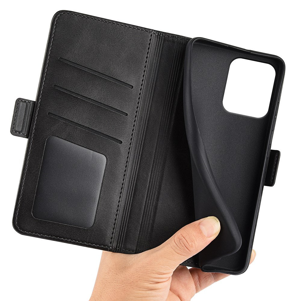 EIDERWOOD Motorola Edge 50 Neo Wallet Flip Cover i læder m. Pung - Sort