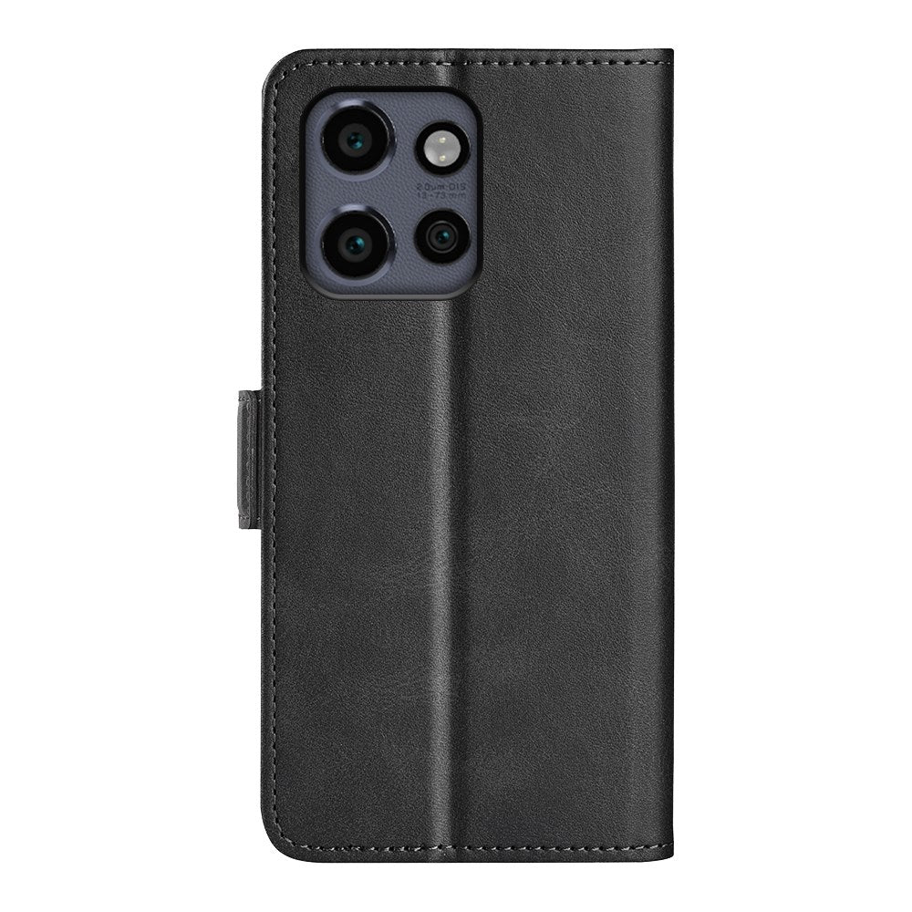 EIDERWOOD Motorola Edge 50 Neo Wallet Flip Cover i læder m. Pung - Sort