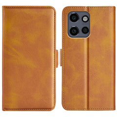 EIDERWOOD Motorola Edge 50 Neo Wallet Flip Cover i læder m. Pung - Gul