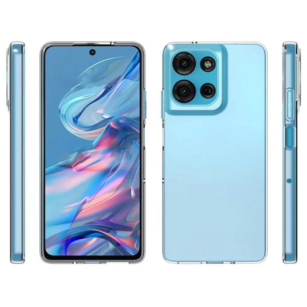 EIDERWOOD Motorola Moto G75 5G Bagside Beskyttelsescover i Fleksibelt Plast - Gennemsigtig