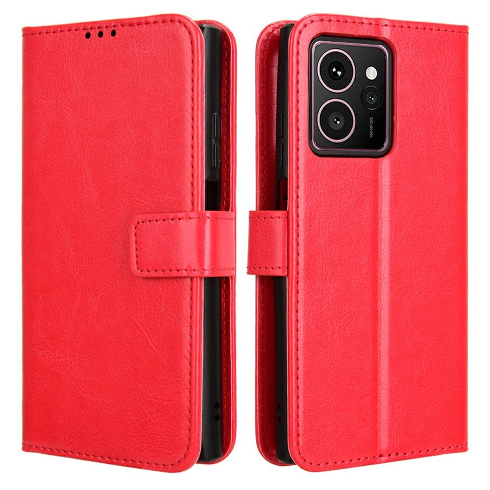 EIDERWOOD HMD Skyline Kunstlæder Flip Cover m. Kortholder & Ståfunktion - Rød