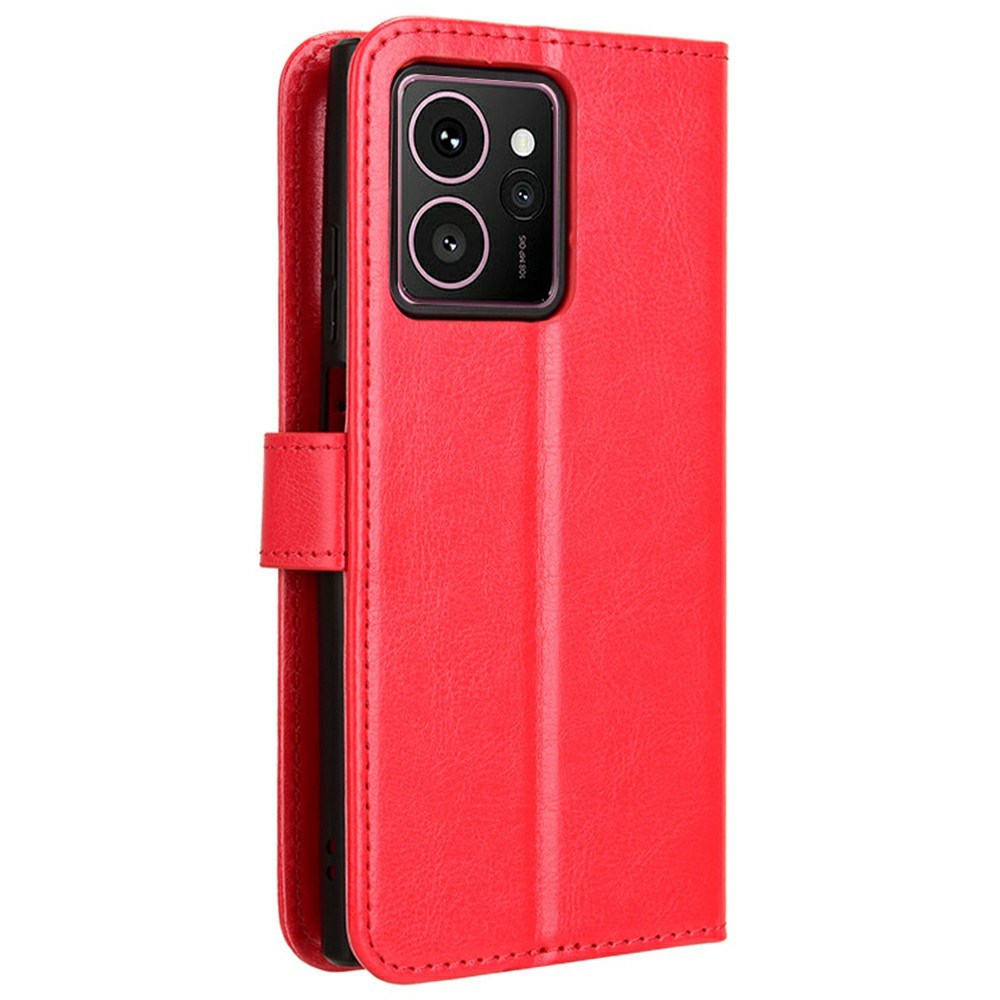 EIDERWOOD HMD Skyline Kunstlæder Flip Cover m. Kortholder & Ståfunktion - Rød