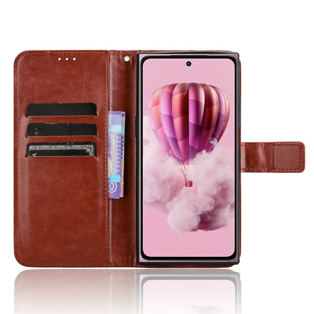 EIDERWOOD HMD Skyline Kunstlæder Flip Cover m. Kortholder & Ståfunktion - Brun