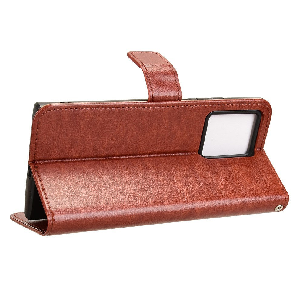EIDERWOOD HMD Skyline Kunstlæder Flip Cover m. Kortholder & Ståfunktion - Brun