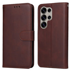 EIDERWOOD Vegansk Læder Flip Cover Samsung Galaxy S25 Ultra - Brun