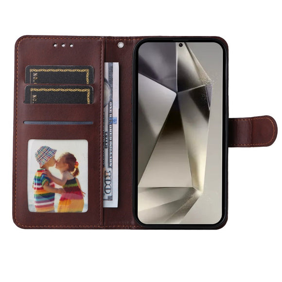 EIDERWOOD Vegansk Læder Flip Cover Samsung Galaxy S25 Ultra - Brun