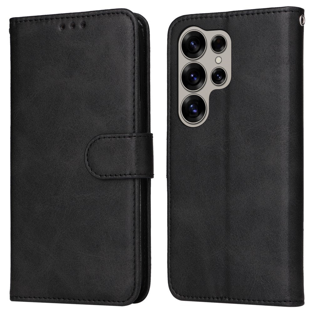 EIDERWOOD Vegansk Læder Flip Cover Samsung Galaxy S25 Ultra - Sort