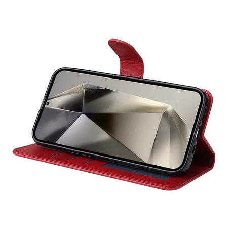 EIDERWOOD Vegansk Læder Flip Cover Samsung Galaxy S25 Ultra - Rød