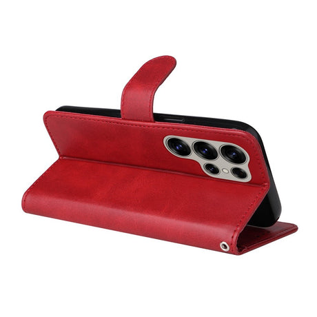 EIDERWOOD Vegansk Læder Flip Cover Samsung Galaxy S25 Ultra - Rød