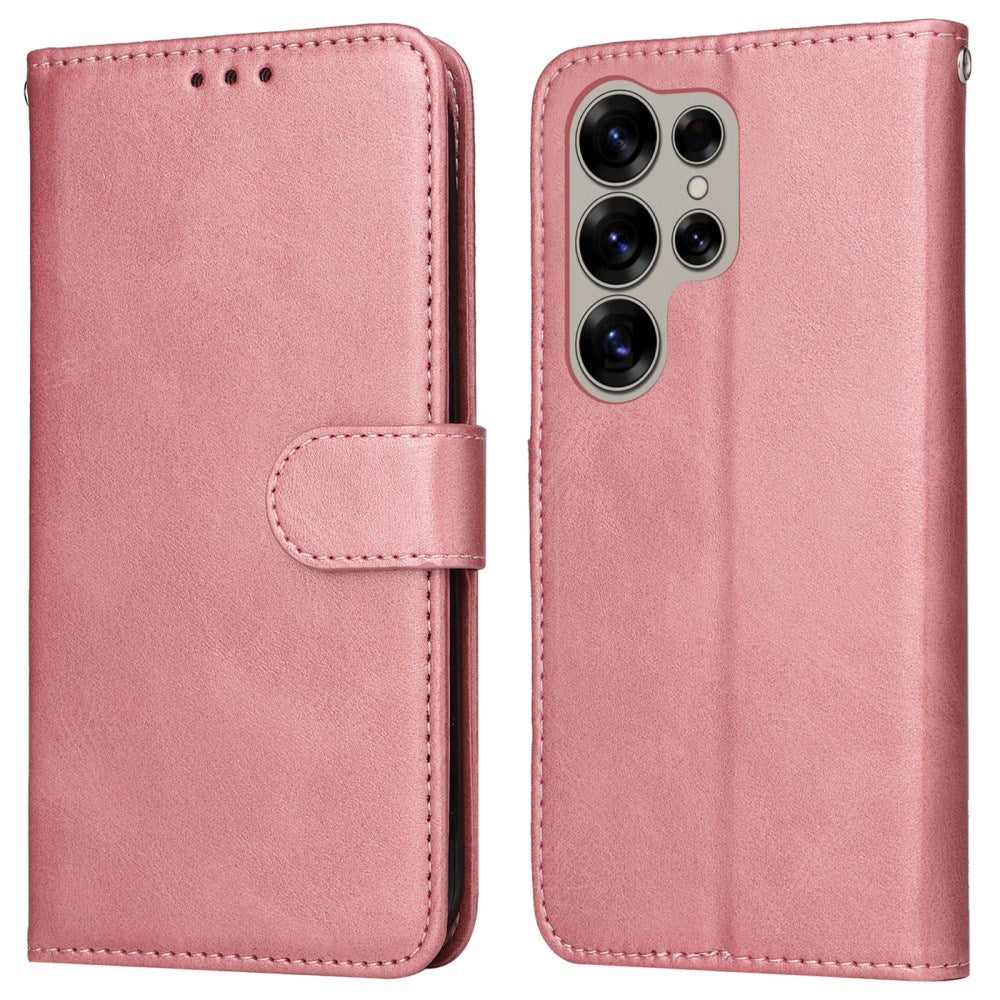 EIDERWOOD Vegansk Læder Flip Cover Samsung Galaxy S25 Ultra - Lyserød