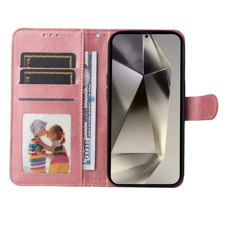 EIDERWOOD Vegansk Læder Flip Cover Samsung Galaxy S25 Ultra - Lyserød