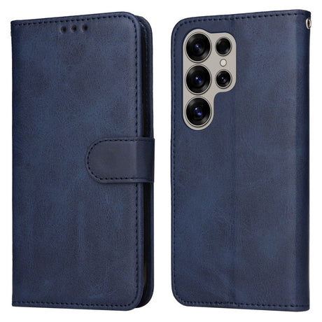 EIDERWOOD Vegansk Læder Flip Cover Samsung Galaxy S25 Ultra - Blå