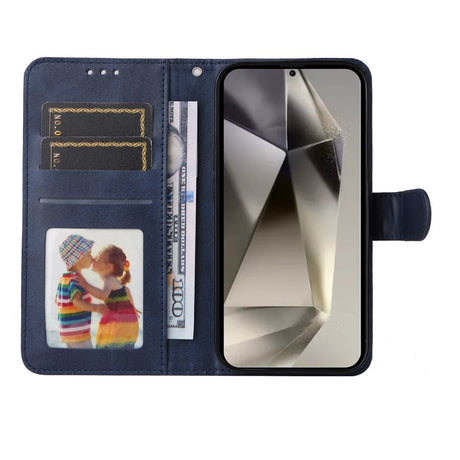 EIDERWOOD Vegansk Læder Flip Cover Samsung Galaxy S25 Ultra - Blå