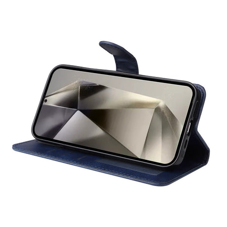 EIDERWOOD Vegansk Læder Flip Cover Samsung Galaxy S25 Ultra - Blå