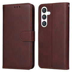 EIDERWOOD Vegansk Læder Flip Cover Samsung Galaxy S25 - Brun