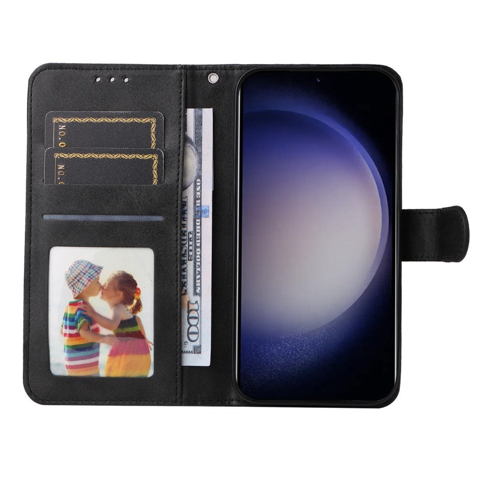 EIDERWOOD Vegansk Læder Flip Cover Samsung Galaxy S25 - Sort