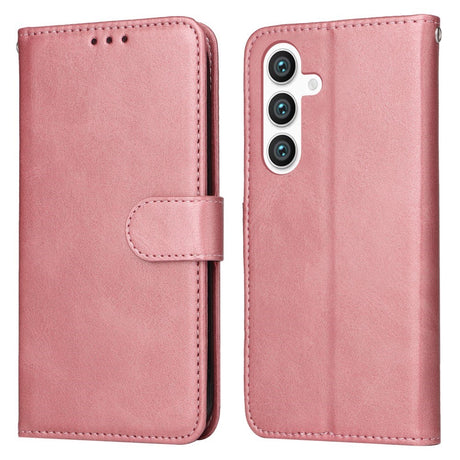 EIDERWOOD Vegansk Læder Flip Cover Samsung Galaxy S25 - Lyserød