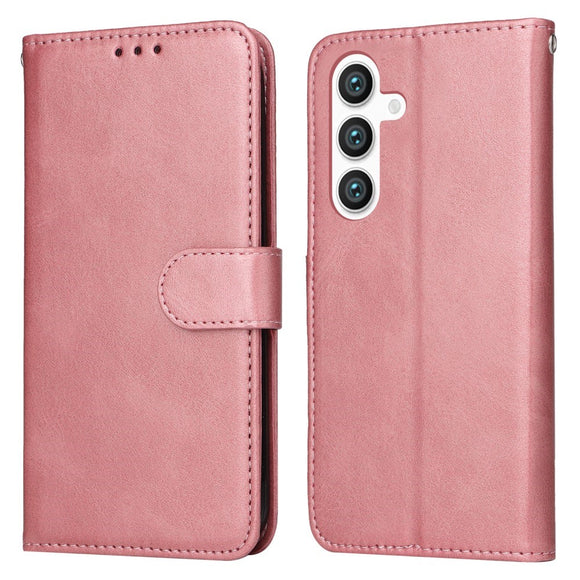 EIDERWOOD Vegansk Læder Flip Cover Samsung Galaxy S25 - Lyserød