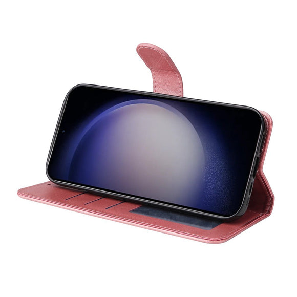 EIDERWOOD Vegansk Læder Flip Cover Samsung Galaxy S25 - Lyserød