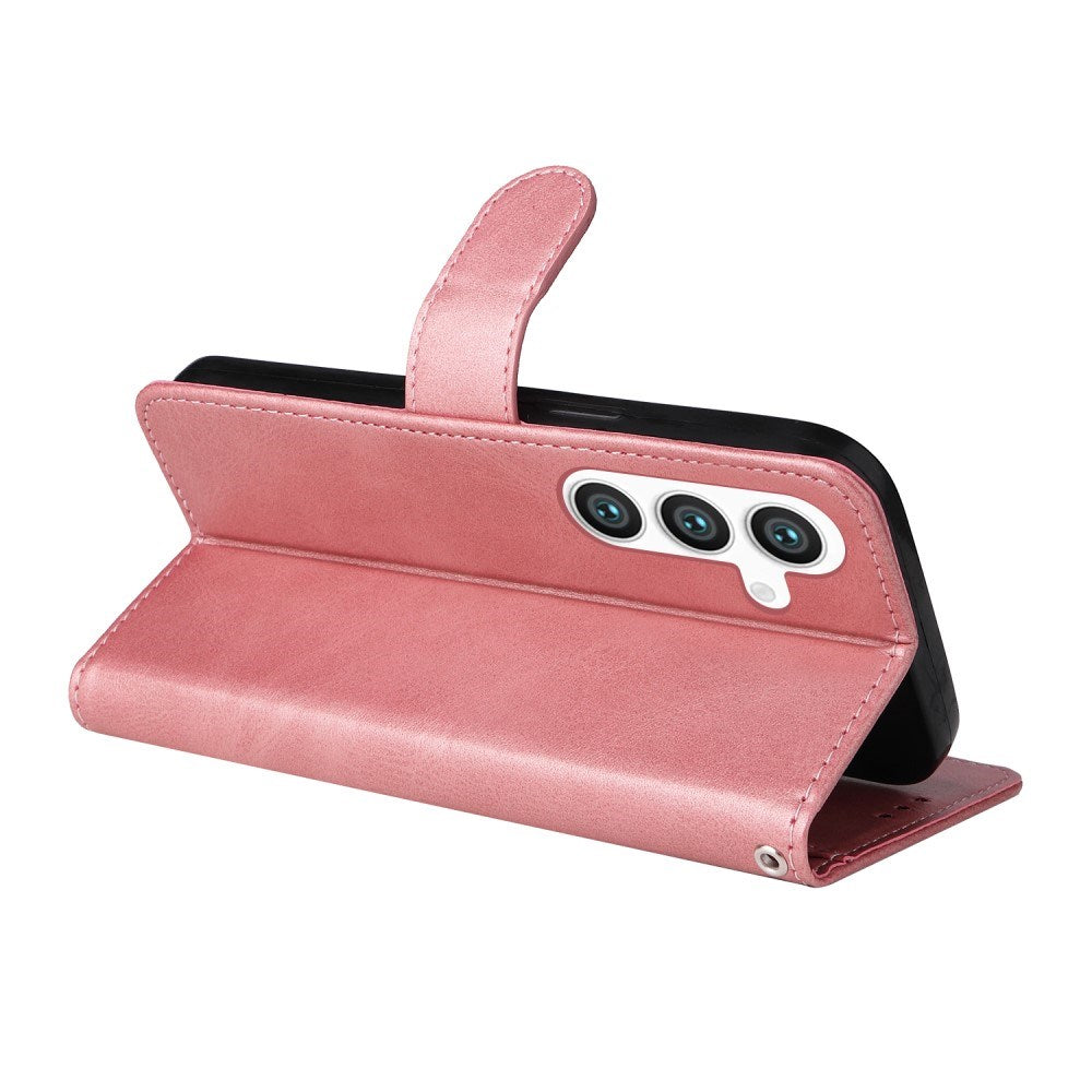 EIDERWOOD Vegansk Læder Flip Cover Samsung Galaxy S25 - Lyserød
