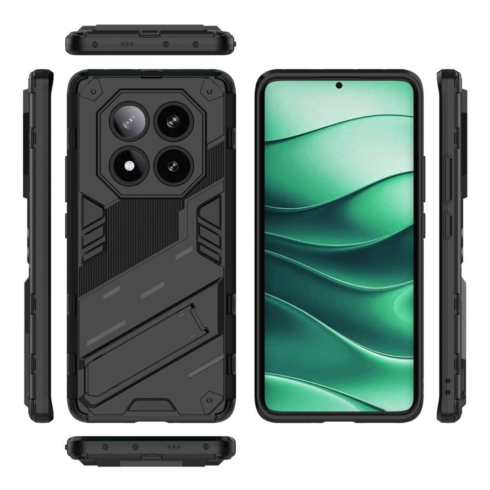 EIDERWOOD Xiaomi Redmi Note 14 Pro (5G) / Poco X7 Håndværker Cover m. Kickstand - Sort