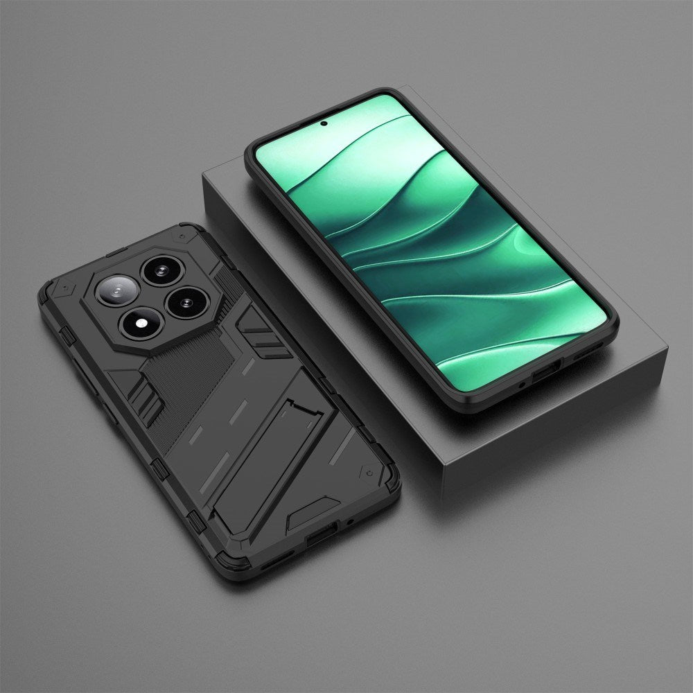 EIDERWOOD Xiaomi Redmi Note 14 Pro (5G) / Poco X7 Håndværker Cover m. Kickstand - Sort