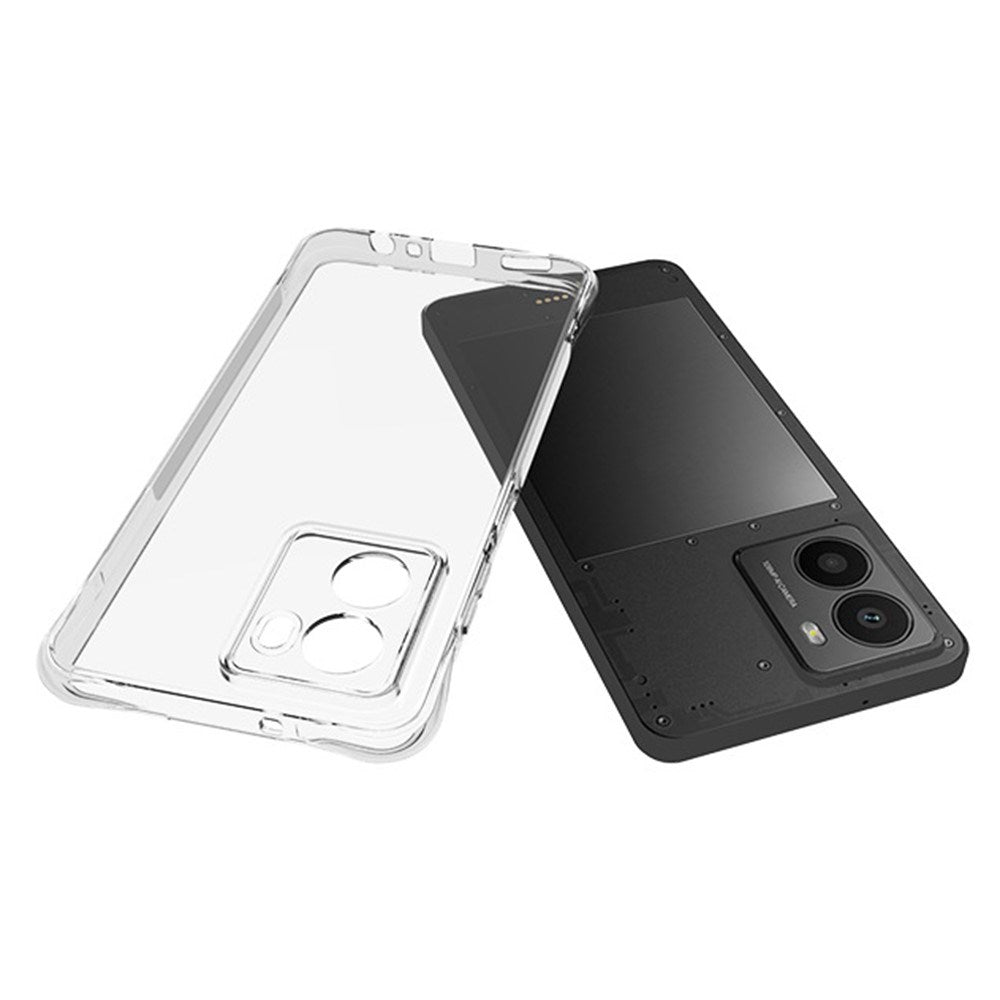 EIDERWOOD HMD Fusion / Fusion X1 Plastik Cover m. Stødabsorberende Hjørner - Gennemsigtig