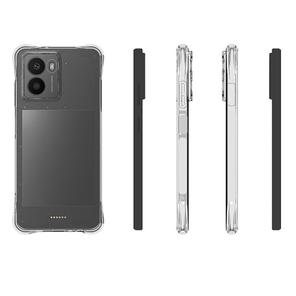 EIDERWOOD HMD Fusion / Fusion X1 Plastik Cover m. Stødabsorberende Hjørner - Gennemsigtig