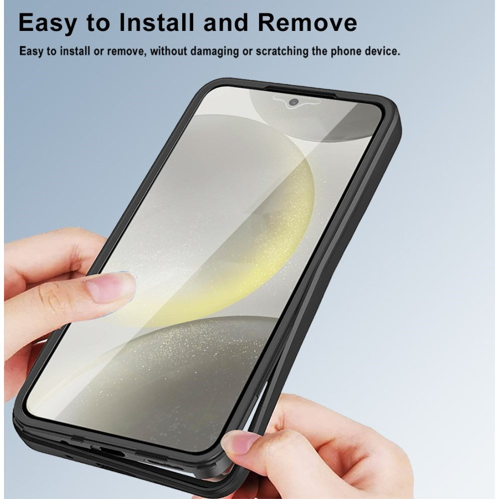 EIDERWOOD Samsung Galaxy S24 Cover - 360° Beskyttelse - MagSafe Kompatibel - Sort / Gennemsigtig