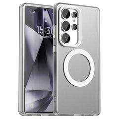 EIDERWOOD Samsung Galaxy S25 Ultra Hybrid Plast Cover - MagSafe Kompatibel - Gennemsigtig / Hvid