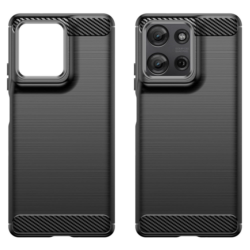 EIDERWOOD Motorola Moto G75 (5G) Brushed Carbon Cover - Sort