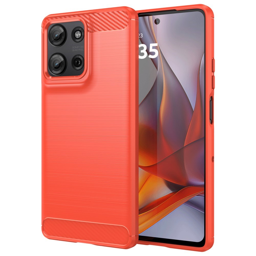 EIDERWOOD Motorola Moto G75 (5G) Brushed Carbon Cover - Rød