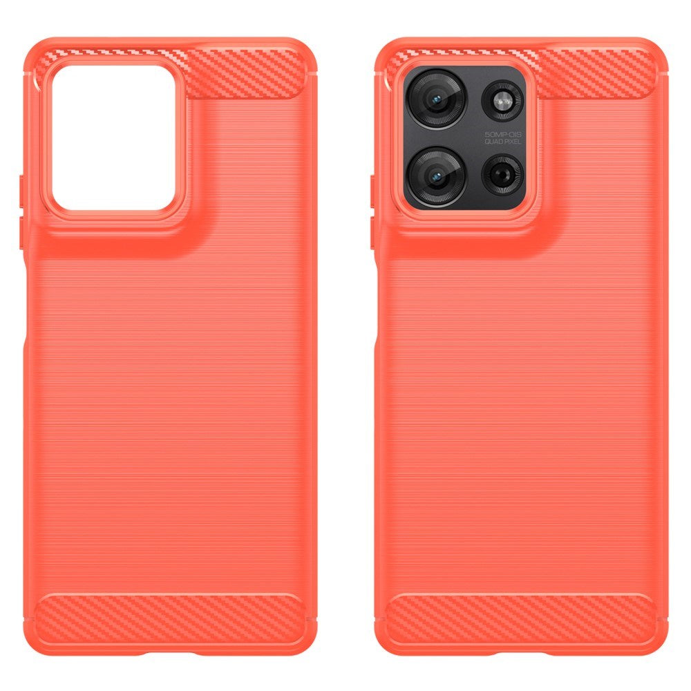 EIDERWOOD Motorola Moto G75 (5G) Brushed Carbon Cover - Rød