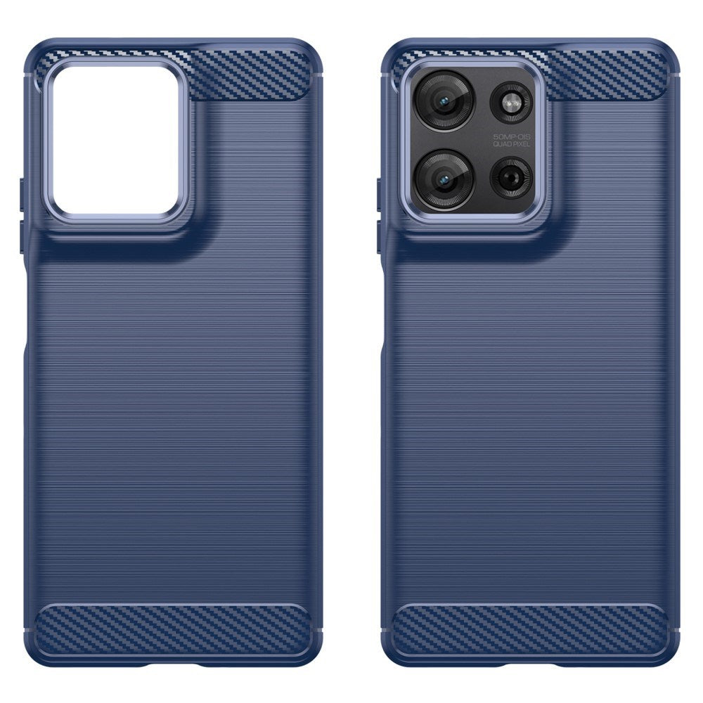 EIDERWOOD Motorola Moto G75 (5G) Brushed Carbon Cover - Blå