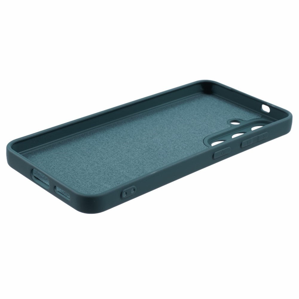 EIDERWOOD - Samsung Galaxy S25 Blødt Plast Cover - Anti-Ridse Beskyttelse med Fiberforing - Mørkegrøn