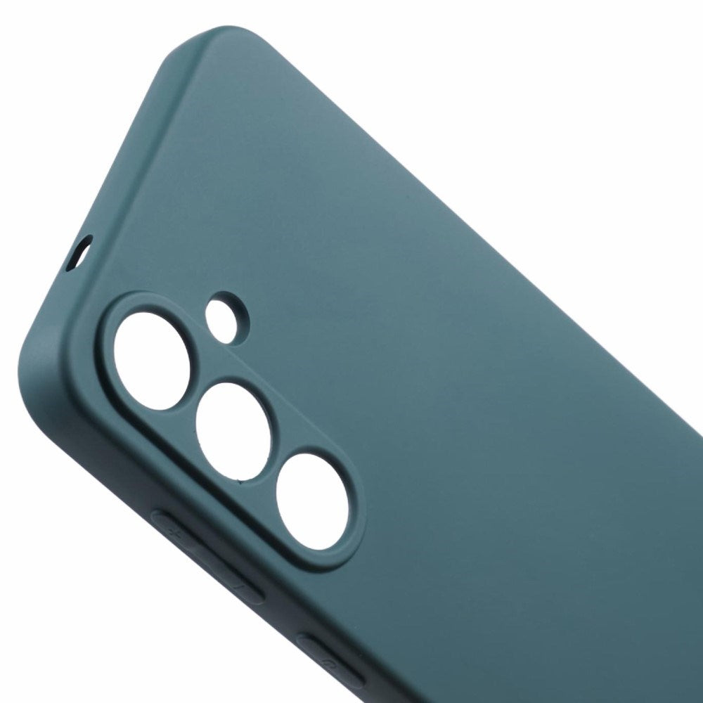 EIDERWOOD - Samsung Galaxy S25 Blødt Plast Cover - Anti-Ridse Beskyttelse med Fiberforing - Mørkegrøn