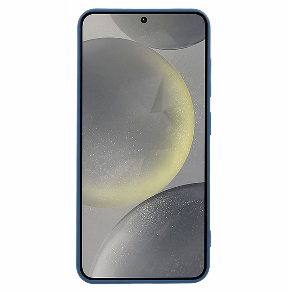 EIDERWOOD - Samsung Galaxy S25 Blødt Plast Cover - Anti-Ridse Beskyttelse med Fiberforing - Mørkeblå