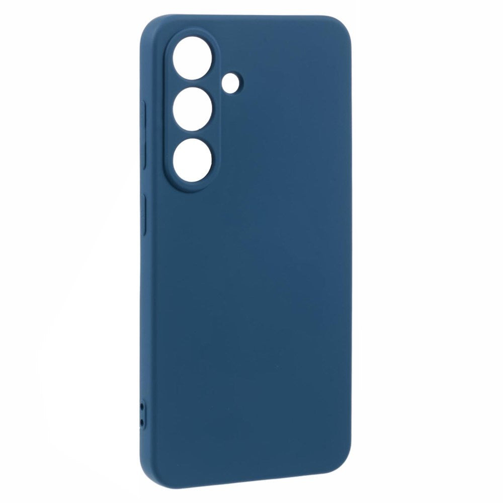 EIDERWOOD - Samsung Galaxy S25 Blødt Plast Cover - Anti-Ridse Beskyttelse med Fiberforing - Mørkeblå