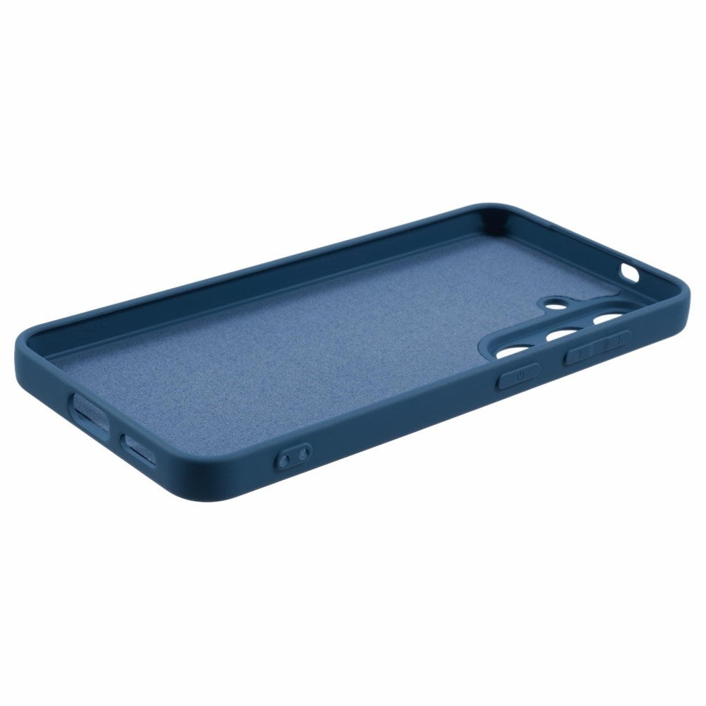 EIDERWOOD - Samsung Galaxy S25 Blødt Plast Cover - Anti-Ridse Beskyttelse med Fiberforing - Mørkeblå