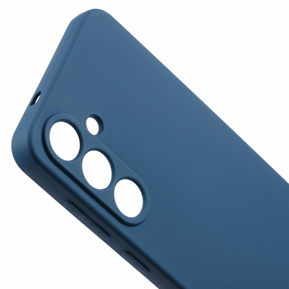 EIDERWOOD - Samsung Galaxy S25 Blødt Plast Cover - Anti-Ridse Beskyttelse med Fiberforing - Mørkeblå
