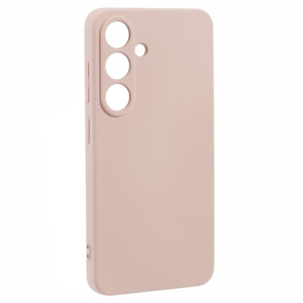 EIDERWOOD - Samsung Galaxy S25 Blødt Plast Cover - Anti-Ridse Beskyttelse med Fiberforing - Lyserød