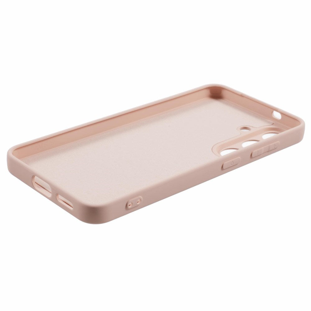 EIDERWOOD - Samsung Galaxy S25 Blødt Plast Cover - Anti-Ridse Beskyttelse med Fiberforing - Lyserød