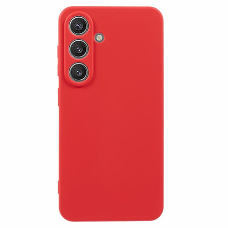 EIDERWOOD - Samsung Galaxy S25 Blødt Plast Cover - Anti-Ridse Beskyttelse med Fiberforing - Rød