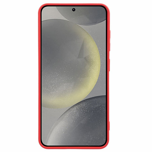 EIDERWOOD - Samsung Galaxy S25 Blødt Plast Cover - Anti-Ridse Beskyttelse med Fiberforing - Rød
