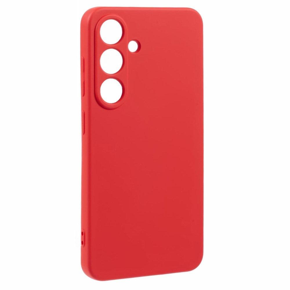 EIDERWOOD - Samsung Galaxy S25 Blødt Plast Cover - Anti-Ridse Beskyttelse med Fiberforing - Rød