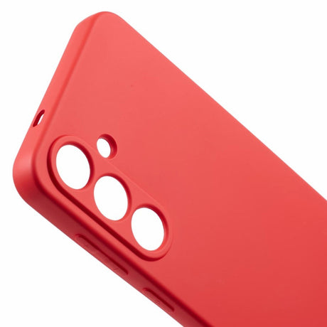 EIDERWOOD - Samsung Galaxy S25 Blødt Plast Cover - Anti-Ridse Beskyttelse med Fiberforing - Rød