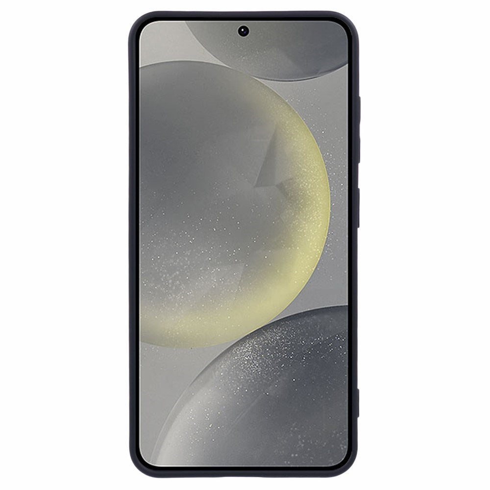 EIDERWOOD - Samsung Galaxy S25 Blødt Plast Cover - Anti-Ridse Beskyttelse med Fiberforing - Sort