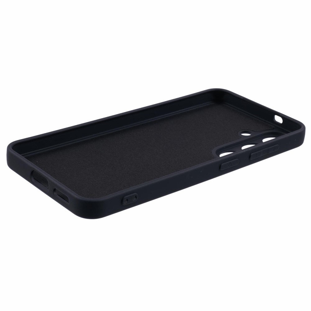 EIDERWOOD - Samsung Galaxy S25 Blødt Plast Cover - Anti-Ridse Beskyttelse med Fiberforing - Sort