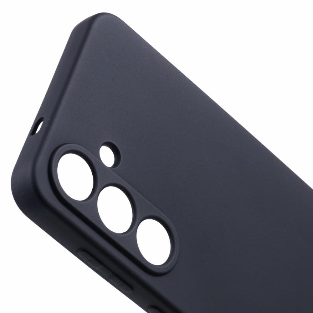 EIDERWOOD - Samsung Galaxy S25 Blødt Plast Cover - Anti-Ridse Beskyttelse med Fiberforing - Sort